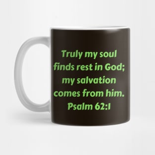 Bible Verse Psalm 62:1 Mug